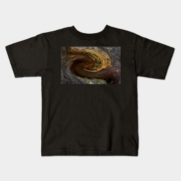 Swirl Burl Kids T-Shirt by Whisperingpeaks